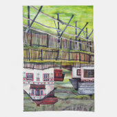 Transsylvanië, Roemenië, schilderachtig schildpad Theedoek (Verticaal)