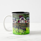 Transsylvanië, Roemenië Tweekleurige Koffiemok (Links)