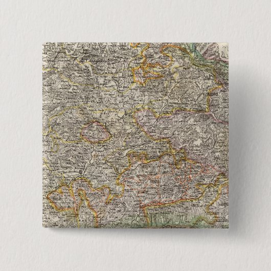 Transsylvanië, Roemenië Vierkante Button 5,1 Cm (Voorkant)