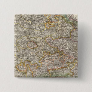 Transsylvanië, Roemenië Vierkante Button 5,1 Cm