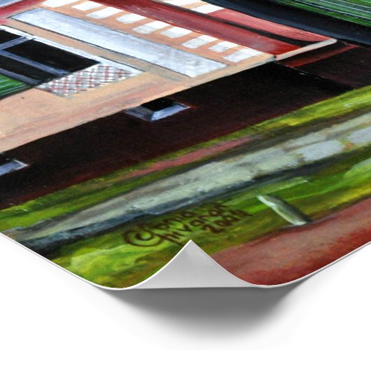 Transsylvanië, Roemenië, Waterverf schilderen Poster (Hoek)