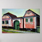 Transsylvanië, Roemenië, Waterverf schilderen Poster (Voorkant)