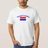 Transsylvanië-vlag (m/inscriptie) t-shirt (Voorkant)