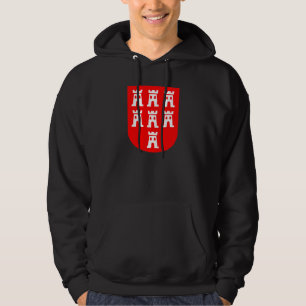 Transsylvanië wapen rood wit hoodie