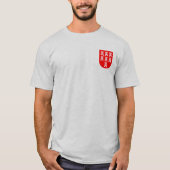 Transsylvanië wapen rood wit t-shirt (Voorkant)