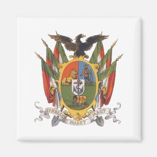 Transvaal Coat of Arms, Zuid-Afrika: pre-Boer War Magneet (Voorkant)