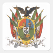 Transvaal Wapen Vierkante Sticker (Voorkant)