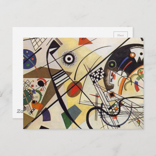 Transversale lijn briefkaart (Voorkant / Achterkant)