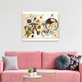 Transversale lijn canvas afdruk (Insitu (Woonkamer))