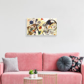 Transversale lijn canvas afdruk (Insitu (Woonkamer))