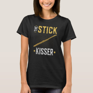 Transversale vlotterbeweging De "Stick Kisser Retr T-shirt