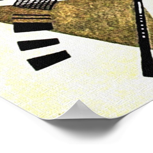 Transverse Line - Kandinsky Poster (Hoek)