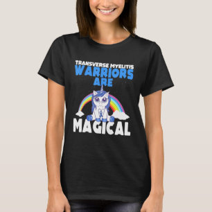 Transverse Myelitis Bewustheid Magische Unicorn Bl T-shirt