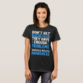 Transverse Myelitis Ribbon Blue Awareness Day T-shirt (Voorkant volledig)