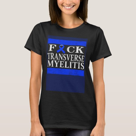 Transverse Myelitis Warrior T-shirt (Voorkant)