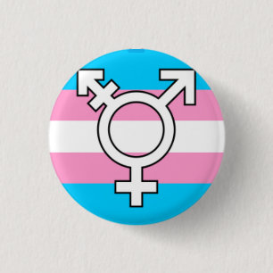 Transvrouw "T-Girl" trots Ronde Button 3,2 Cm