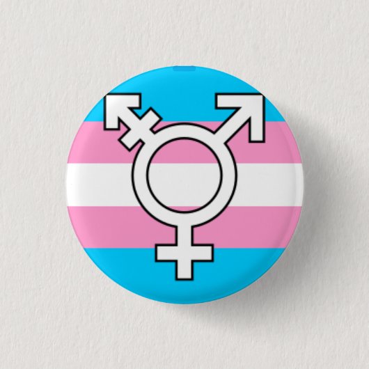 Transvrouw "T-Girl" trots Ronde Button 3,2 Cm (Voorkant)