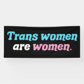 Transvrouwen zijn vrouwen spandoek (Horizontaal)