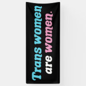 Transvrouwen zijn vrouwen spandoek (Verticaal)