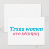Transvrouwen zijn vrouwen Transgender Briefkaart (Voorkant / Achterkant)