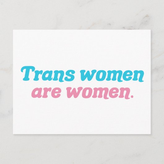 Transvrouwen zijn vrouwen Transgender Briefkaart (Voorkant)
