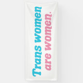 Transvrouwen zijn vrouwen Transgender Spandoek (Verticaal)