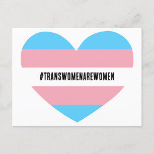 #TRANSWOMENAREWOMEN Heart Briefkaart