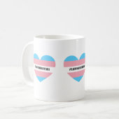 #TRANSWOMENAREWOMEN Heart Koffiemok (Voorkant links)