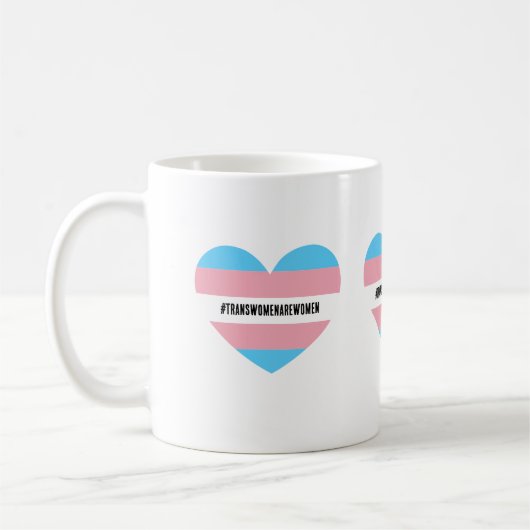#TRANSWOMENAREWOMEN Heart Koffiemok (Links)