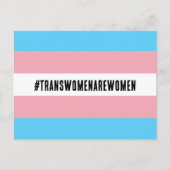 #TRANSWOMENAREWOMEN Vlag Briefkaart (Voorkant)