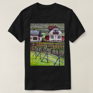 Transylvania dorp, Roemeense landschapsschilderkun T-shirt
