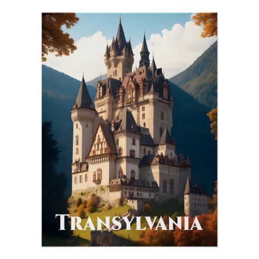 Transylvania Roemenië Reisposter Perfect Poster (Voorkant)