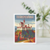 Transylvania Roemenië Vintage Beroemde Reisplaats Briefkaart (Staand voorkant)