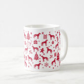 Transylvanian Hound Christmas Design Koffiemok (Voorkant rechts)