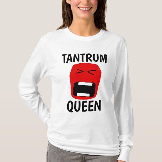 TRANTRUM QUEEN Funny Dames T-Shirts (Voorkant)
