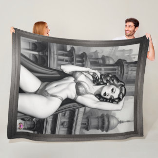 Tranya van de retro leeftijd van Pin Up Meisje doo Fleece Deken