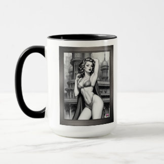 Tranya van de retro leeftijd van Pin Up Meisje doo Mok