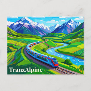 TranzAlpine (Zuidelijke Alpen) Nieuw-Zeeland Briefkaart