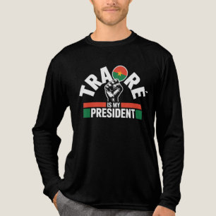 Traore Ibrahim Traoré is mijn President Tri-Blend Shirt