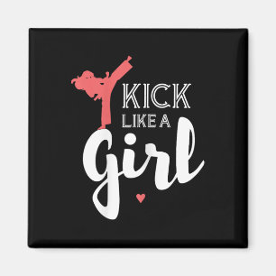 Trap als een Karate Meisje Vecht Sport Cadeau Magneet