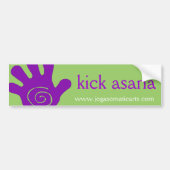 trap asana bumpersticker (Voorkant)