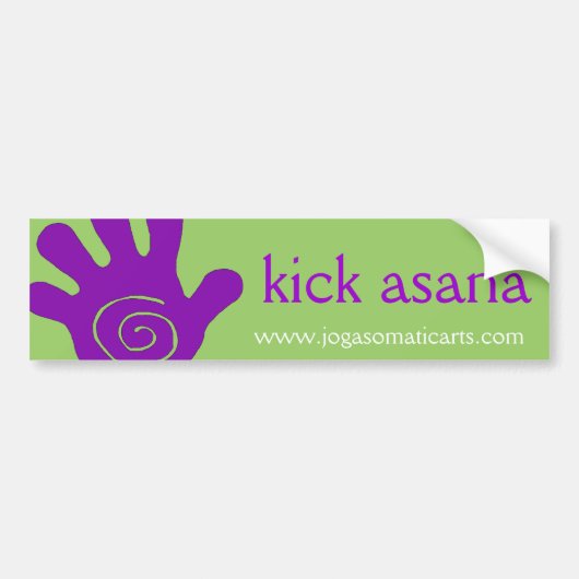 trap asana bumpersticker (Voorkant)