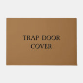 "TRAP DEUR HOESJE" grappig introvert doormat Deurmat (Voorkant)