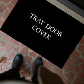 "TRAP DEUR HOESJE" grappig introvert doormat Deurmat