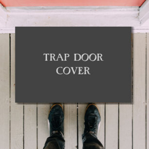 "TRAP DEUR HOESJE" grappig introvert doormat Deurmat