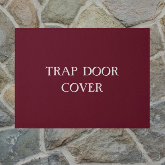 "TRAP DEUR HOESJE" grappig introvert doormat Deurmat