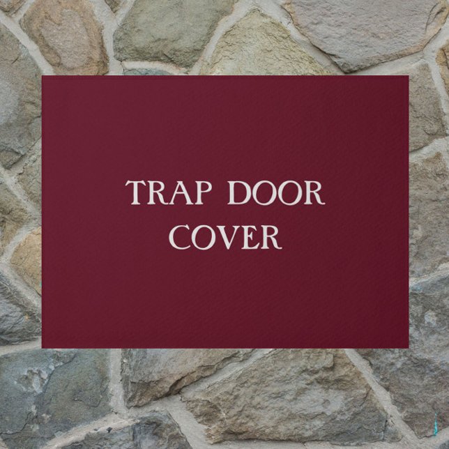 "TRAP DEUR HOESJE" grappig introvert doormat Deurmat (A funny touch for your doorstep!)