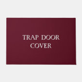 "TRAP DOOR HOESJE" Grappig introvert asociaal Deurmat (Voorkant)