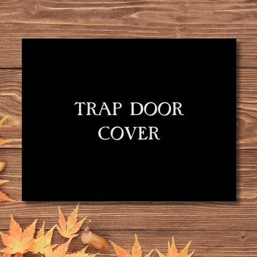 "TRAP DOOR HOESJE" Grappige Introvert asociale tek Deurmat