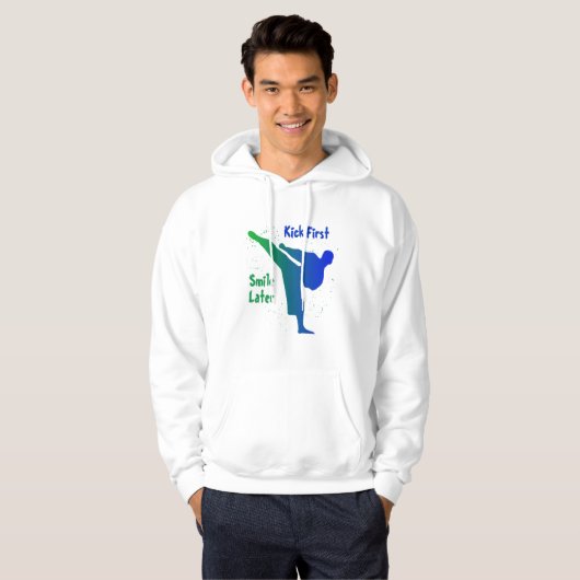 Trap eerst, lach later hoodie (Voorkant volledig)